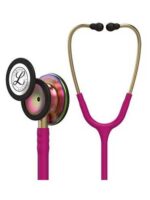 3M™ Littmann® Classic III™ Monitoring Stethoscope Raspberry Tube, Rainbow-Finish (5806)