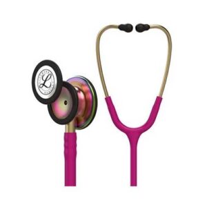 3M™ Littmann® Classic III™ Monitoring Stethoscope Raspberry Tube, Rainbow-Finish (5806)