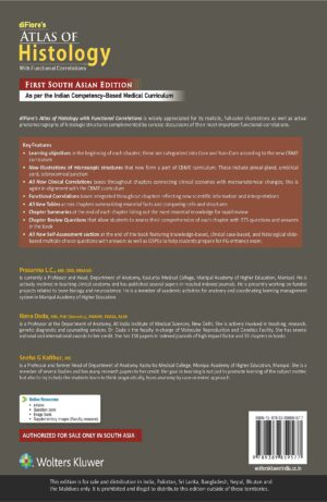 Difiores Atlas of Histology with Functional Correlations 1st SAE/2022 by Prasanna LC