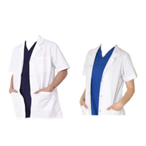 HALF SLEEVES UNISEX APRON/LAB COAT