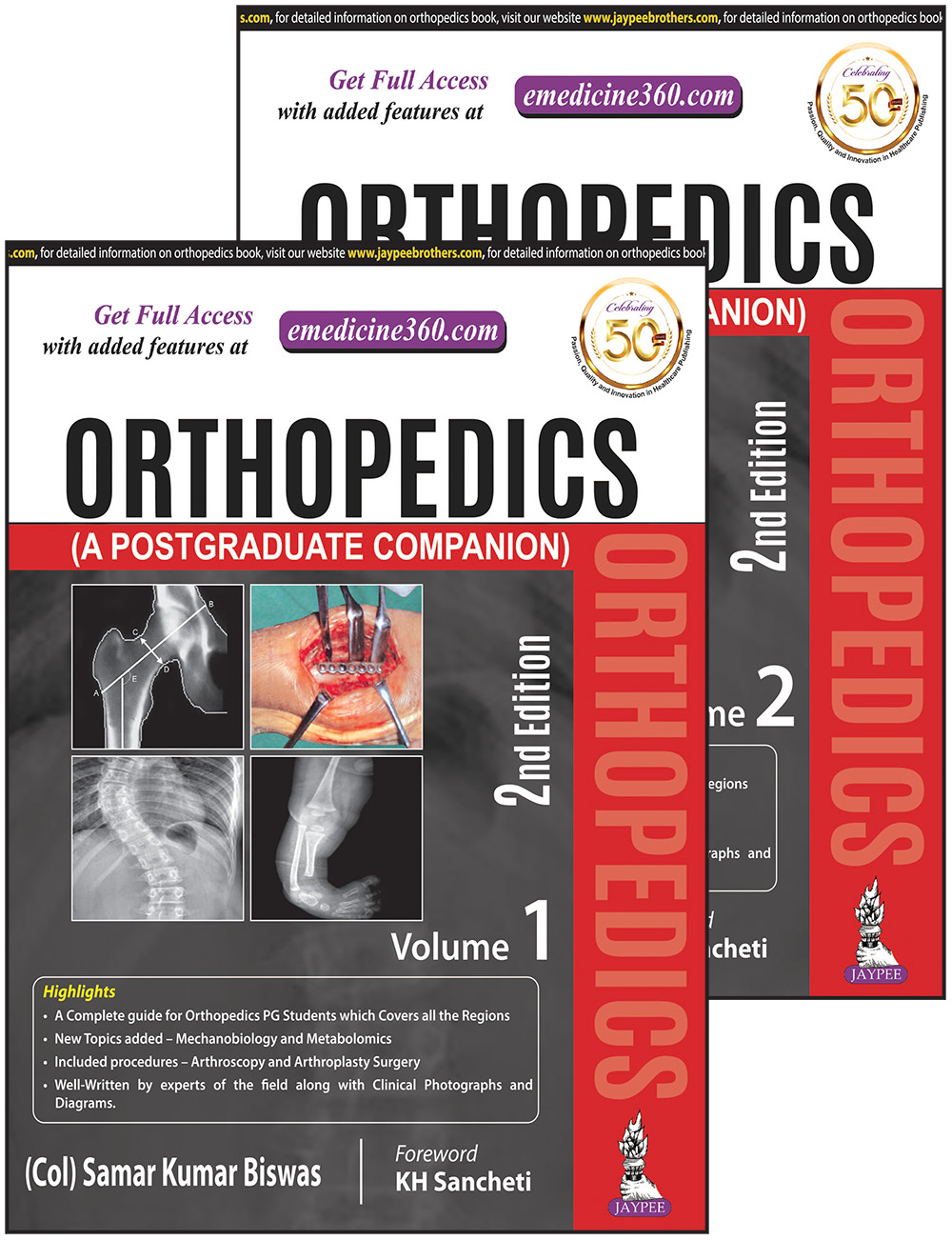 Orthopedics (a Postgraduate Companion) 2 Volumes By (col) Samar Kumar 