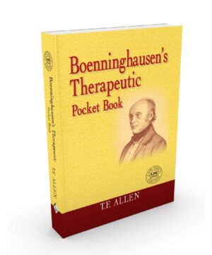 Boenninghausens Thera. Pocket Book by  T F ALLEN