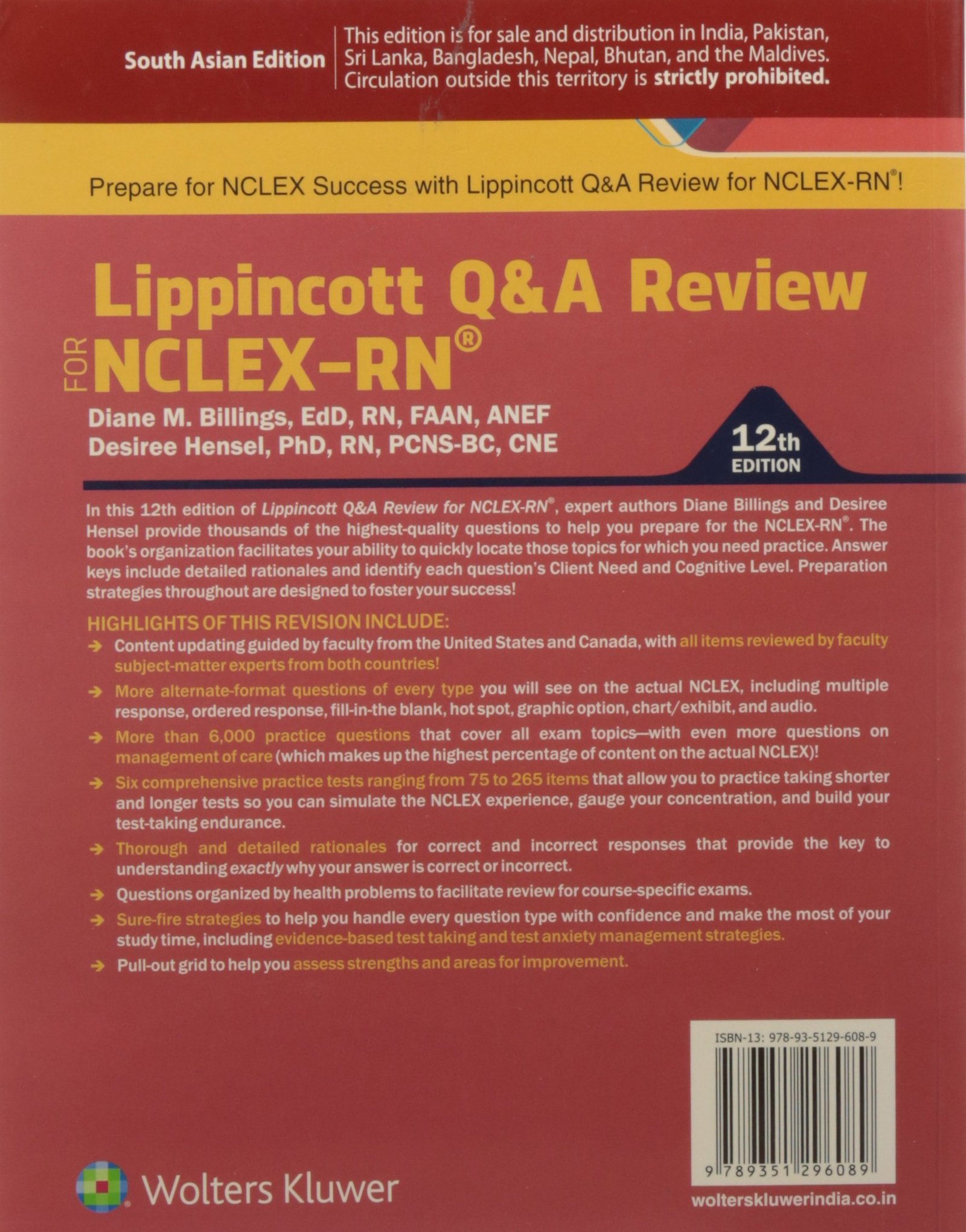 Lippincotts Qa Review For Nclexrn by Diane Billing