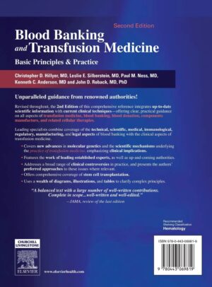 Blood Banking and Transfusion Medicine