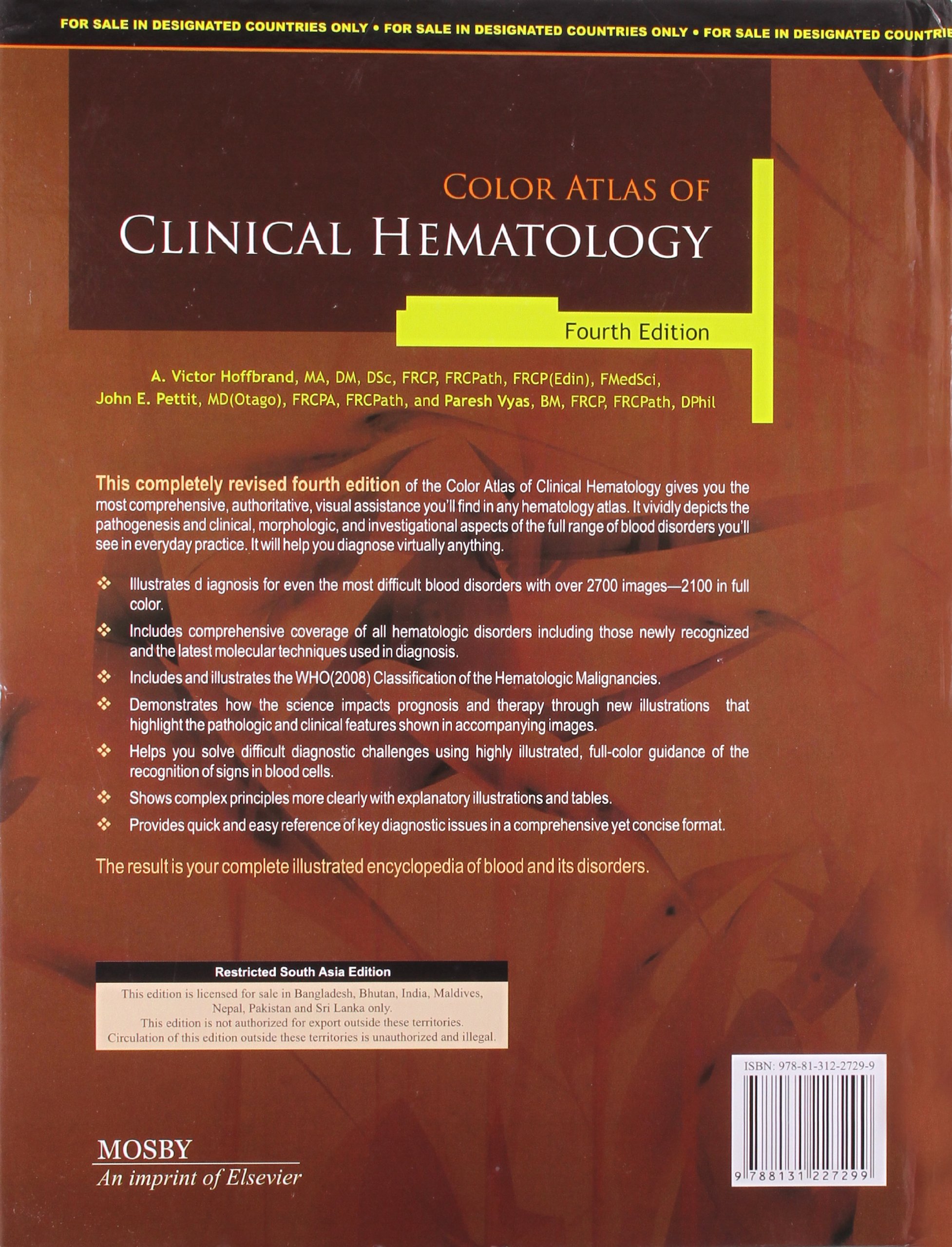 Color Atlas Of Clinical Hematology - Drcart