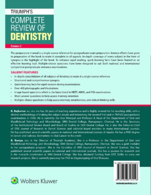 Triumphs Complete Review Of Dentistry 2 Volume Set by Rajkumar