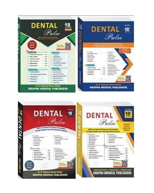 Dental Pulse 18th Edition 4vols by Satheesh Kumar Reddy