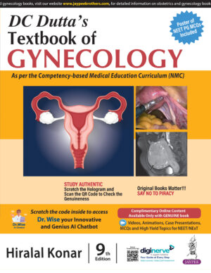 DC Dutta’s Textbook of Gynecology 9/e 2024 by Hiralal Konar