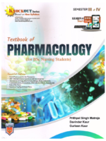 Textbook of Pharmacology for BSc Nursing Students by Prithpal S Matreja