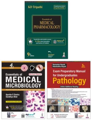 2nd Year MBBS Books Combo (Ramdass Nayak, Microbiology Apurba Sastry, Kd Tripathi Pharmacology)