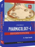 TEXT BOOK OF PHARMACOLOGY-I (B.PHARM 4TH SEM.)