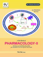 TEXTBOOK OF PHARMACOLOGY-II (PHARMA D) (3RD YEAR)