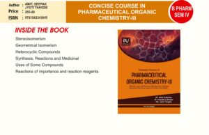 CONCISE COURSE IN PHARM ORGANIC CHEM III (SEM IV)