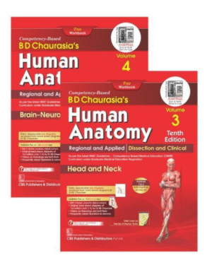 BD Chaurasia’s Human Anatomy 10/e 2026 (Vol 3 & 4) by B D Chaurasia