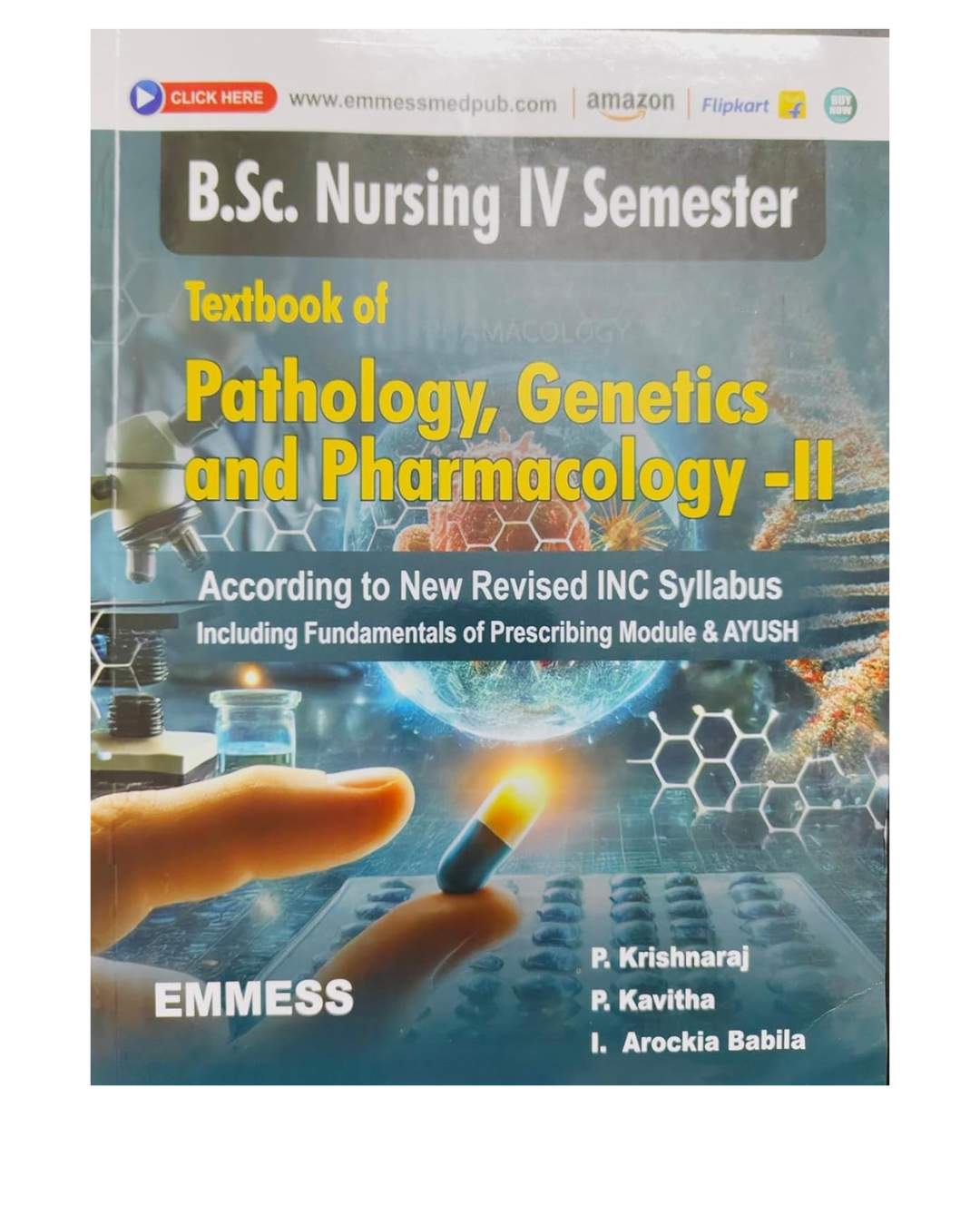 B.Sc. Nursing IV Semester Textbook of Pathology, Genetics and Pharmacology-II