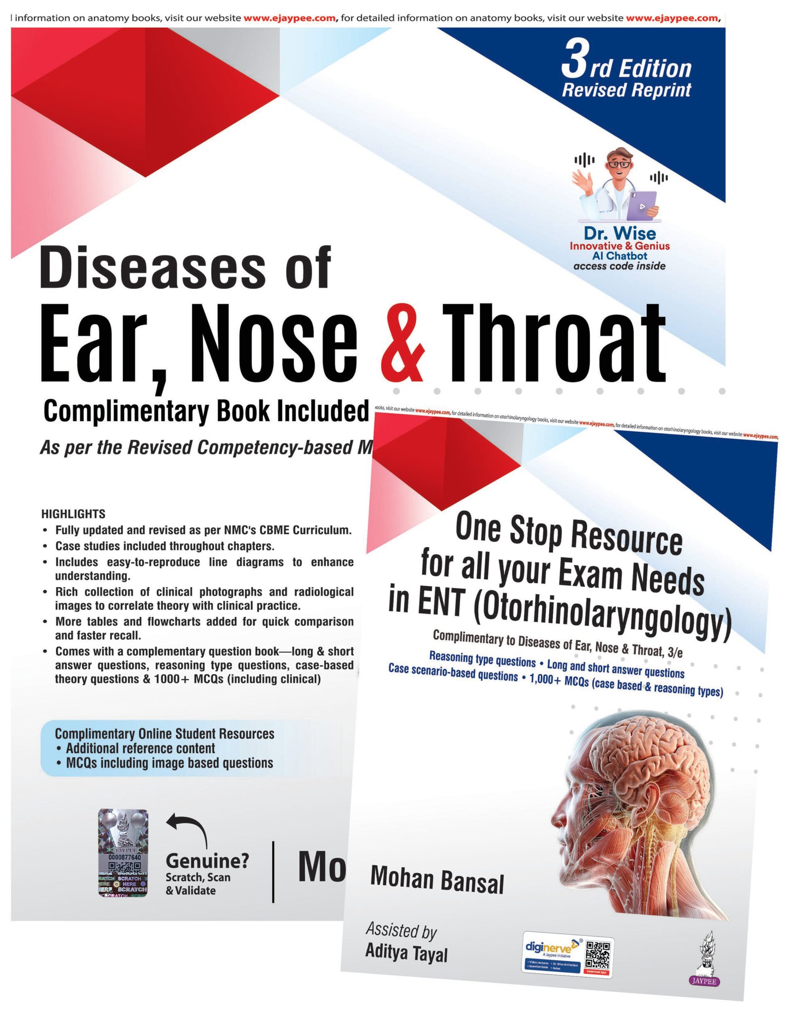 Diseases of Ear, Nose & Throat with One Stop Resource for All Your Exam Needs in ENT (Otorhinolaryngology)