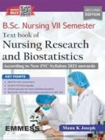 Text book of Nursing Research and Biostatistics by Manu K Joseph